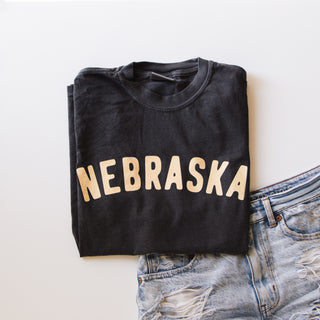 Nebraska Tee - Dusty Black