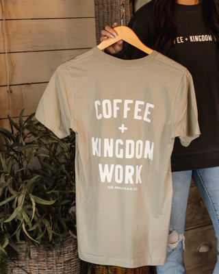 Coffee + Kingdom Work™ Tee - Sage