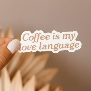Coffee is My Love Language Sticker
