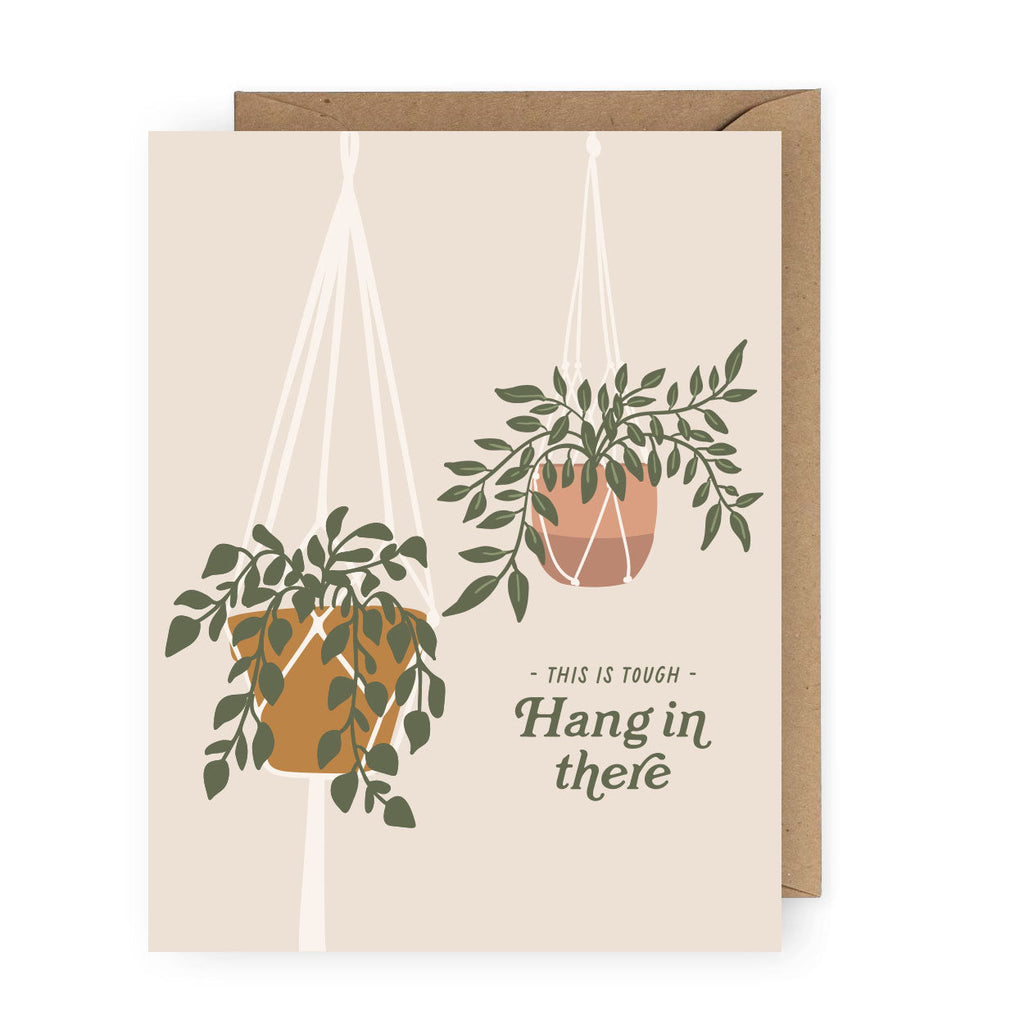 hang in there plant Hang in There Plant Greeting Card