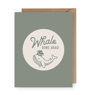 Whale Done Grad Greeting Card