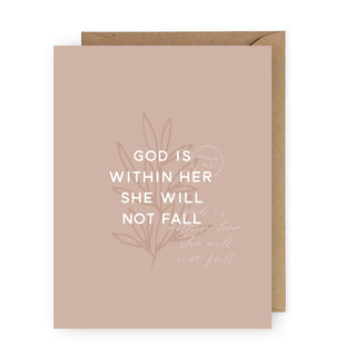 God is Within Her Greeting Card
