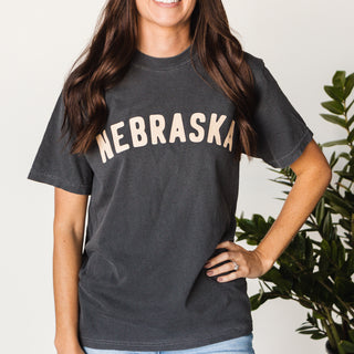 Nebraska Tee - Dusty Black