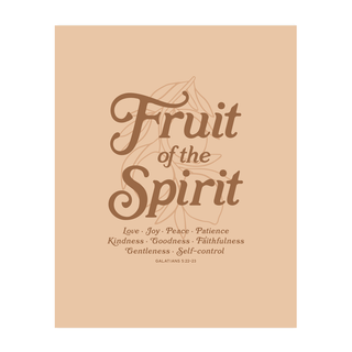 Fruit of the Spirit Art Print - Peach