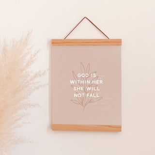 God is Within Her Art Print