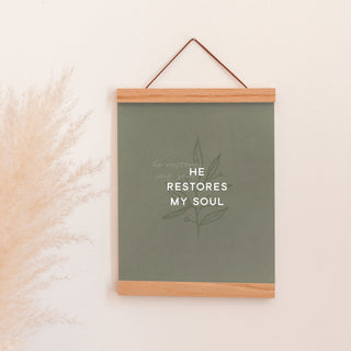 He Restores My Soul Art Print