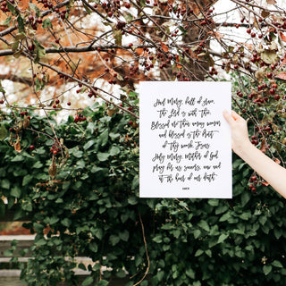 Hail Mary Prayer Art Print