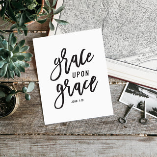 Grace Upon Grace Art Print