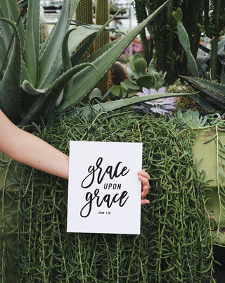 Grace Upon Grace Art Print