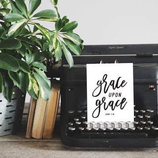 Grace Upon Grace Art Print