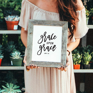 Grace Upon Grace Art Print