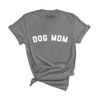 Dog Mom Tee - Heather Gray