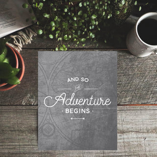 And So the Adventure Begins Art Print
