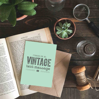 Vintage Text Message Greeting Card