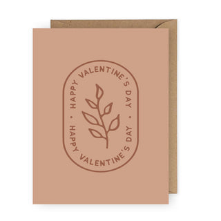 Happy Valentine's Day Floral Greeting Card