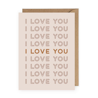 I Love You Greeting Card