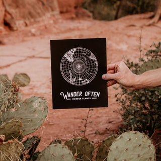 Wander Often, Wonder Always Art Print