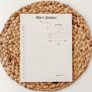 Daily Schedule Notepad