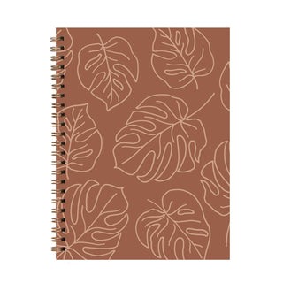 Leafy Softcover Journal - Brick