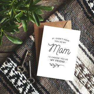 If I Didn't Have You as My Mom Greeting Card