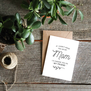 If I Didn't Have You as My Mom Greeting Card