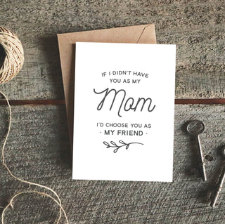 If I Didn't Have You as My Mom Greeting Card