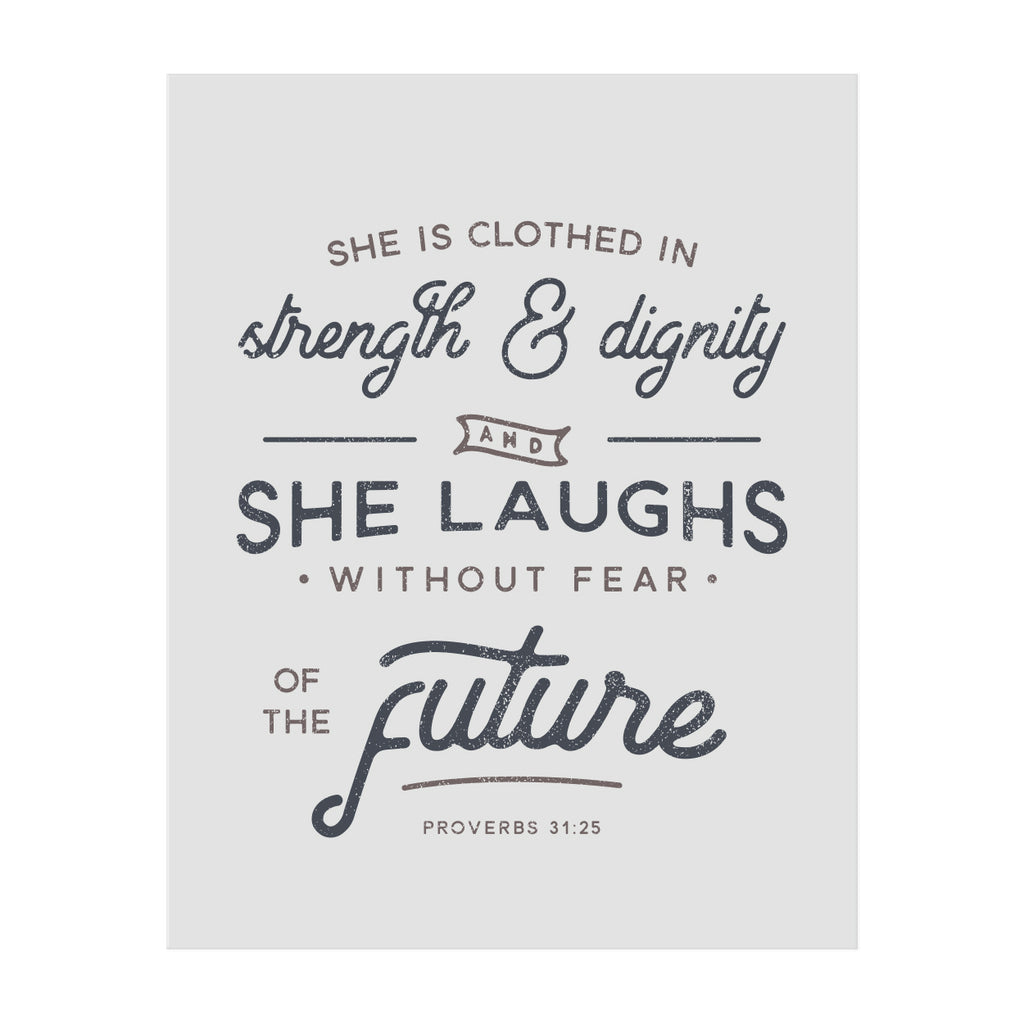 She is Clothed in Strength and Dignity Art Print – The Anastasia Co