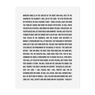 Psalm 91 Art Print