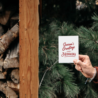 Season's Greetings From Nebraska Greeting Card