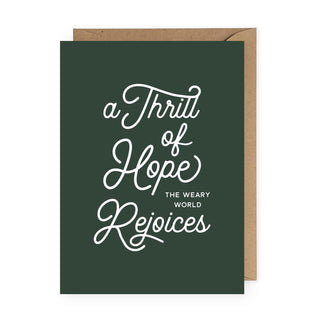 Thrill of Hope Christmas Greeting Card