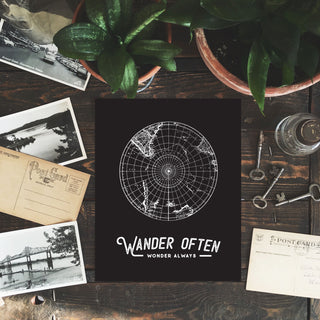 Wander Often, Wonder Always Art Print