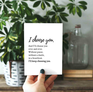 I Choose You Greeting Card