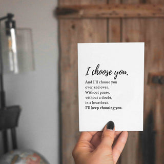 I Choose You Greeting Card