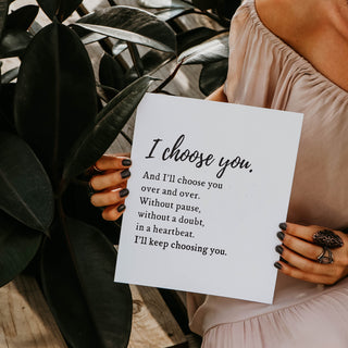 I Choose You Art Prints - Set of 2