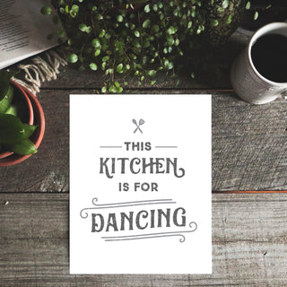 This Kitchen is for Dancing Art Print