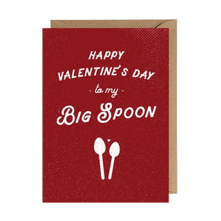 Happy Valentine's Day Big Spoon Greeting Card