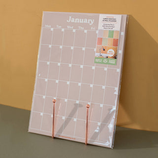 Monthly Undated A3 Wall Planner | 12 Pages | Muted