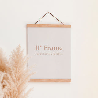 11" Magnetic Wood Print Frame
