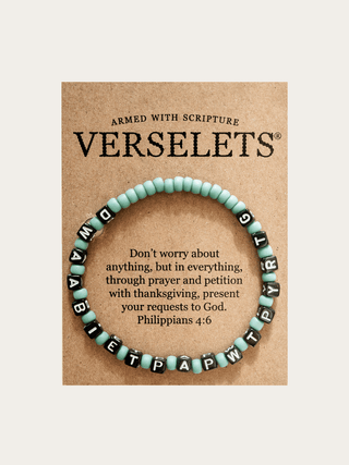 Don't worry about anything, but in everything... VERSELET®: Regular 7"