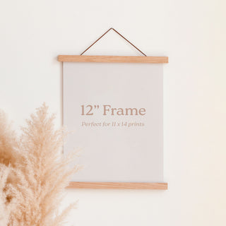 12" Magnetic Wood Print Frame