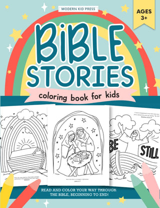 Bible Stories Christian Coloring Book