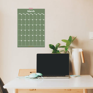 Monthly Undated A3 Wall Planner | 12 Pages | Muted
