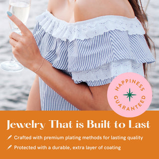 21st Milestone Birthday Bracelet - A Bead for Each Year: Yellow Gold