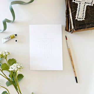 He is Risen Paintable Watercolor Notecard Set
