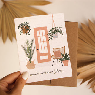 Congrats on Your New Home Plant Greeting Card