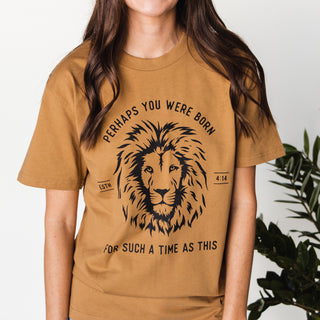 Esther Lion Tee - Camel