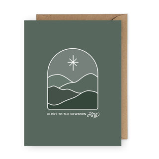 Glory to the Newborn King Christmas Card