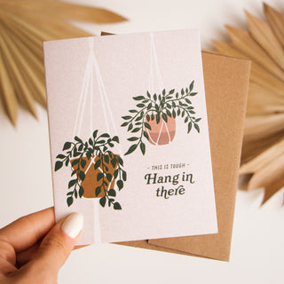 Hang in There Plant Greeting Card
