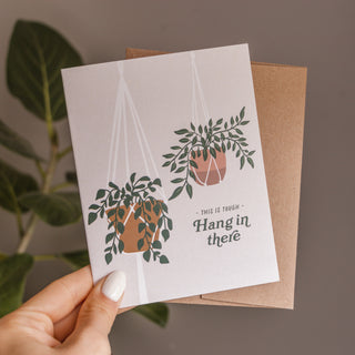 Hang in There Plant Greeting Card