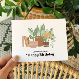 Wishing You a Very Happy Birthday Plant Card